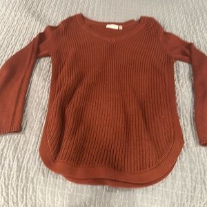 Burnt orange sweater